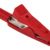 Zacisk krokodylkowy 8A izolowany 4mm Czerwony Hirschmann Test & Measurement