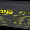 WP2-12 AGM battery, 12 V, 2 Ah, standby UPS