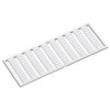 WAGO 209-543 WSB Quick Marker Horiz. (a, b, c, e, u, v,x, y, z) 10ea White