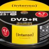 4811154 Intenso DVD+R 4.7 GB, 25-disc cake box, printable