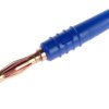 Adapter z wtykiem bananowym Męski Połączenie lutowane typ Wtyk bananowy Niebieski 10A Staubli rozmiar 2mm