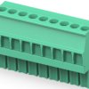 PCB terminal, 9 pole, pitch 3.5 mm, AWG 30-14, 11 A, cage clamp, green, 1986371-9