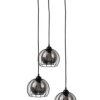 Lampa wisząca loftowa nowoczesna 3x E27 SOLO BLACK