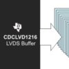 Low jitter, 2-input selectable 1:16 universal-to-LVDS buffer