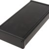Aluminum enclosure, (L x W x H) 220 x 103 x 31 mm, black (RAL 9005), IP54, 1455L2202BK