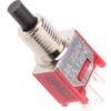 Osłona uszczelniona przełącznika przyciskowego Chwilowy SPST średnica wycięcia 4.9 mm Panel RS PRO Czerwony 28 V dc 120