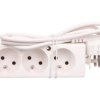 Przedłużacz 3-gniazda z/u 10A 1,5m /OMY 3x1/ biały PS-370 T-105390