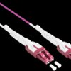 LW-U8005LC4 Optical Fiber Cable Duplex OM4 50/125µ LC/LC, 0,5m, violett