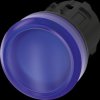 3SU1001-6AA50-0AA0 Indicator light, 22 mm, round, plastic, blue, lens, smooth