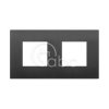 Ramka ozdobna 4M (2+2x71) czarny technopolimer, 19643.71