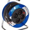 Przedłużacz bębnowy Kompakt 15m 4x230V czarny H05VV-F 3G1,5 1079184004