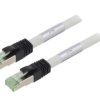 Patch cord S/FTP Cat 8 linka Cu LSZH szary 250mm 24AWG 55134