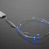 Wire Light LED Strand - 10 Blue LEDs + Coin Cell Holder [Discontinued]