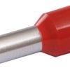 Insulated wire end ferrule, 10 mm², 12 mm long, red, 22C432