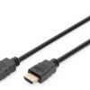 Connection cable, 3 m, black, HDMI plug type A, straight to HDMI plug type A, straight, DB-330123-030-S