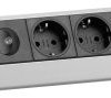 Listwa zasilająca EVOline EVOLINE®DOCK ECONOMY 4fach 93000013, złącze bezpieczne, Ilość gniazdek: 4