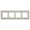Ramka poczwórna DRN4/91 al betone Kontakt Simon54 Nature