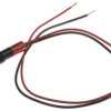 Lampka kontrolna do montażu panelowego 24V dc, czerwona 6mm LED Wyprowadzenia RS PRO