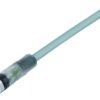 Sensor actuator cable, M8-cable socket, straight to open end, 3 pole, 5 m, PVC, gray, 4 A, 77 3606 0000 20003-0500