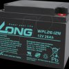 WPL26-12N-M AGM battery, 12 V, 26 Ah, long-life