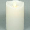 Znicz świeczka LED 125mm efekt wosku biały (Timer 8h)