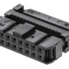 Złącze IDC 16-pinowe 2-rzędowe raster: 2.54mm Żeński Montaż na kablu Hirose