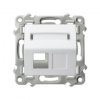 SZAFIR Obudowa gniazda pojedynczego typu Keystone skośna biały GPK-1ZS/p/00