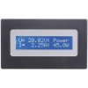 H-Tronic 1190070 Panel Meter: 0–40 V DC 2-Line LC Display -20 to +20 A