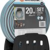 GARDENA 18005-50 mit Schlauch Uchwyt ścienny na wąż 20 m 1/2 cala 1 zest. czarny