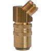 Temperature control coupling, L 54 mm, 15 bar, brass, for hose, 107963