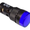 Kontrolka 16mm LED APT 12V niebieskia