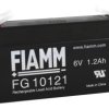 Uszczelniony akumulator kwasowo-ołowiow 1.2Ah Fiamm 97 x 24 x 59mm 6V