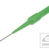 Końcówka pomiarowa 20.160.4 zielona igła 1mm/gn.ban.4mm 1A/30V Amass