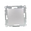Simon 54 Przycisk pojedynczy, szybkozłącza, srebrny mat DPR1.01/43