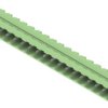 Pin header, 18 pole, pitch 5.08 mm, angled, green, 1324830000