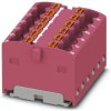 Distribution block, push-in connection, 0.14-2.5 mm², 12 pole, 17.5 A, 6 kV, pink, 3002789