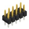 Pin header, 10 pole, pitch 2.54 mm, straight, black, 10054918