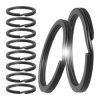 10x Kółko Sprężynowe 30mm do Breloka Kluczy Czarne Płaskie Kółeczko Split Ring