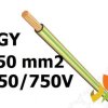 Przewód LGY 150 mm2 żółto-zielony (450/750V) jednożyłowy linka H07V-K (krążki 100m) PC0202230 PRYSMIAN