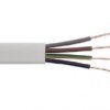 Przewód HDHp‑J 4x1,5 żo płaski biały 450/750V bezhalogenowy B2ca /bębnowy/