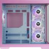 Thermaltake View 380 TG ARGB Bubble Pink Midi Tower Obudowa gamingowa różowy, niebieski
