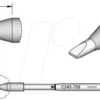 C245759 C245 soldering tip, chisel-shaped, C245759/2.4 x 0.5 mm, straigh