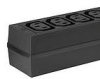 Cold device power strip, 4-way, 2 m, 10 A, black, 4748.1300
