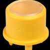 1FS041 1FS cap for Multimec 5, Ø 9.6 mm, yellow, transparent surface