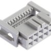 Złącze IDC 10-pinowe 2-rzędowe raster: 2.54mm Żeński Montaż na kablu 3M