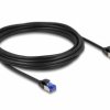 kabel LAN Delock 80230, 1 szt., RJ45, CAT 6a, S/FTP, 5.00 m, czarny