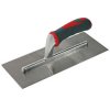 Faithfull FAISGTNOT3 Notched Trowel V 3mm Soft Grip Handle 11 x 4.1/2in