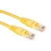 Przyłącze patchcord UTP cat5e; 0,5m; żółty