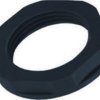 Counter nut, PG9, 22 mm, black, 53019210