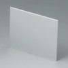 Front/rear panel, straight, aluminum, (W x H) 59.3 x 49 mm, gray, A9107221